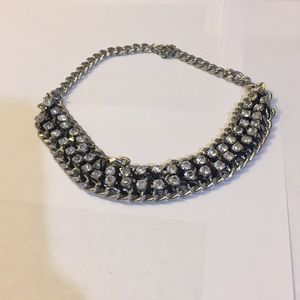 Faux Diamond choker necklace